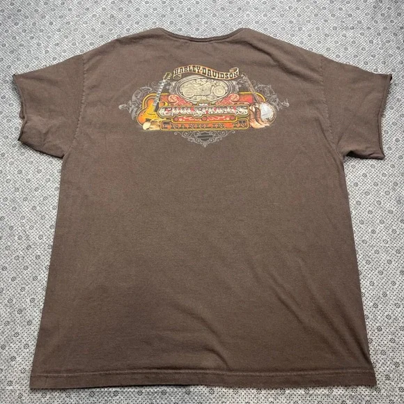 Vintage 2007 Harley-Davidson Cool Springs Franklin T-Shirt Cut Distressed Mens L - Picture 2 of 9
